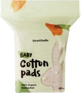 Dearelodie Baby Organic Unbleached Cotton Pads 60pcs x2ea [Korean Products]