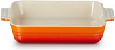 Le Creuset - Classic - Vierkante Ovenschaal - 23 x 23 cm - Oranjerood