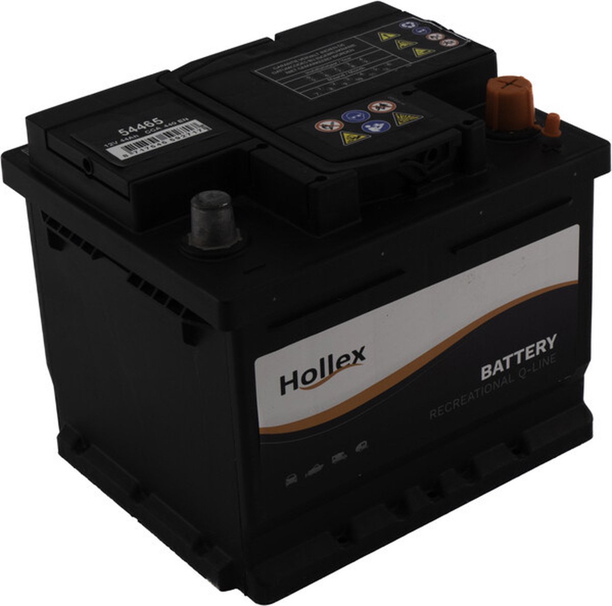 Hollex 12V 44Ah semi-tractie SMF Accu
