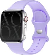 Bracelet en silicone xoxo Wildhearts - Convient pour Apple Watch - Séries 1/2/3/4/5/6/7/8/SE - Taille : 42 mm / 44 mm / 45 mm / 49 mm - Bracelet de montre - Violet