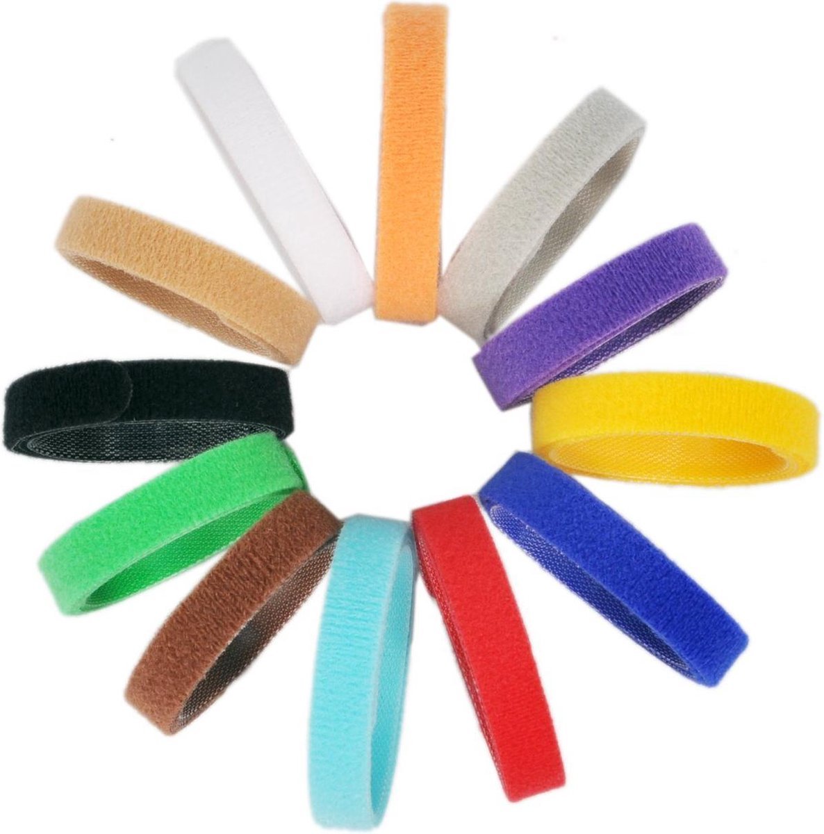 New Age Devi - "12-pack Puppy ID Bandjes - Identificatie Halsbanden voor Honden, Katten & Kittens - One Size - Riem"