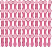 60 wasknijpers in glitterdesign voor delicate was met softgrip, nieuwste klemtechniek met drukveren, duurzaam en duurzaam, lila licht met glitterdeeltjes.