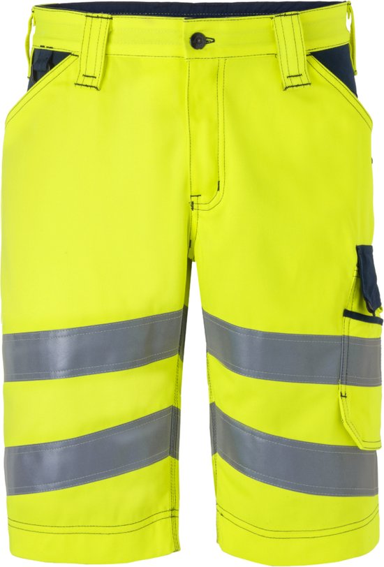 HAVEP Bermuda Haute Visibilité 80232 - Jaune Fluo/ Denim Foncé - 44
