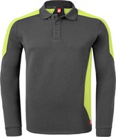 HAVEP Polosweater Bicolor 10075 - Charcoal/Fluo Geel - L