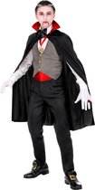 Widmann - Vampier & Dracula Kostuum - Gave Graaf Dracula Vampier - Jongen - Zwart, Grijs - Maat 158 - Halloween - Verkleedkleding