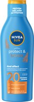 NIVEA SUN Protect & Bronze Zonnemelk - SPF 20 - Zonnebrand Melk - Met pro-melanine extract - Beschermt en ondersteunt een bruine kleur - 200 ml