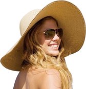Chapeau de Soleil Femme - Chapeau d'été - Chapeau de Paille UV - Chapeau de  Plage -... | bol.