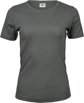Women´s Interlock T-shirt met korte mouwen Powder Grey - XL
