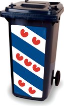 Kliko sticker - Friese vlag - container sticker - afvalbak stickers - vuilnisbak - CoverArt
