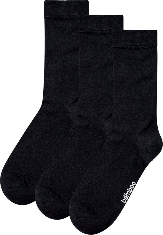 Apollo | Bamboe sokken basic | Zwart | Maat 43/46 | Bamboe sokken basic heren | Naadloze sokken | Bamboe | Bamboo