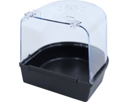 Vogel Badhuis - Vogelbadje - Plastic badhuisje - zwart