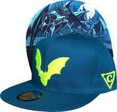 Capiche® Snapback Pet Heren – Gargoyle – Blauw & Neongroen – Verstelbaar met Druksluiting – Sportcap – Baseball Cap – Mannen Pet