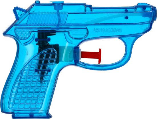 Cepewa Waterpistool Splash Gun - klein model - 12 cm - blauw - Water speelgoed