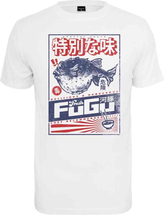 Mister Tee - Fugu Heren T-shirt - XXL - Wit