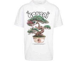 Mister Tee - Bonsai Heavy Oversize Heren T-shirt - M - Wit