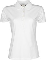 Women´s Luxury Stretch Polo met korte mouwen White - S