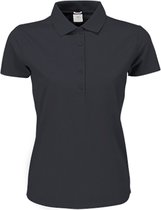 Women´s Luxury Stretch Polo met korte mouwen Dark Grey - M