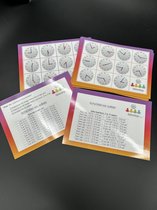 Klokkenbingo (40 bingokaarten!) Hele en halve uren, kwartieren, 5 en 10 min. - educatief spel FlexJuf