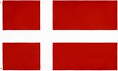 VlagDirect - Deense vlag - Denemarken vlag - 90 x 150 cm.