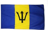 VlagDirect - Barbadiaanse vlag - Barbados vlag - 90 x 150 cm.