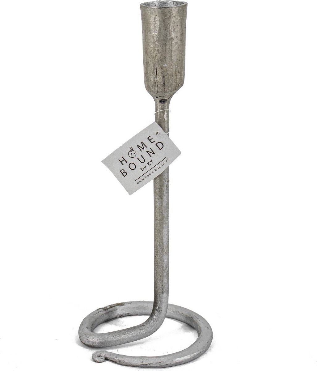 HomeBound by KY | Kaarsenstandaard vintage zilver | kandelaar