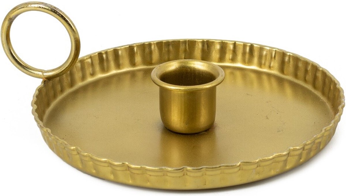 Kaarsenstandaard metaal goud