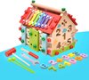Afbeelding van het spelletje Multifunctioneel Houten Speelgoed - Montessori Houten insteekhuis - xylofoon kinderspeelgoed - hamer en schroevenspel - educatief speelgoed - cadeau voor jongens en meisjes