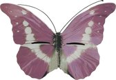 Roze vlinderhuis 20 cm - Tuindecoratie - Diervriendelijk - Hotel/huisje voor vlinders