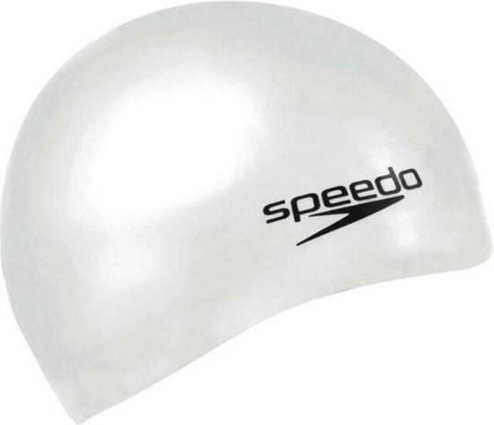 FLAT SILICONE CAP WHITE - Maat ONE - Speedo