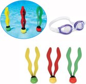 Duikspeelgoed Duikbril Duikballen met Staart voor Kinderen - Onderwater Speelgoed Zwembad Duiken Zwemmen Zwembadspelletjes