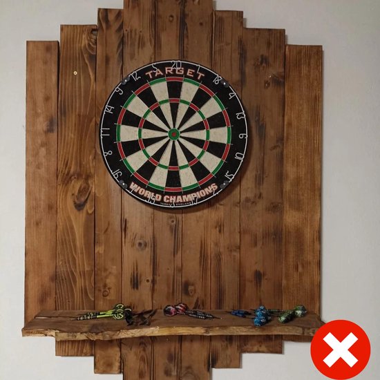 Darts houder - Darts display - Dartpijl houder - Dart houder muur - Darts ophangset - vaderdag - Darthouder - Darts - Darts case van MitMad — afbeelding 4