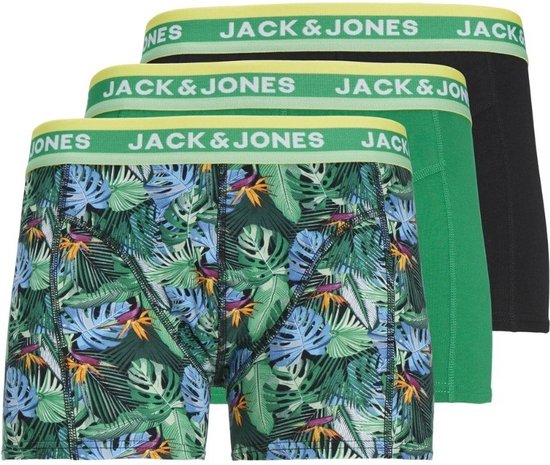 Jack&Jones Heren 3-Pack Trunks Jolly Green Black S