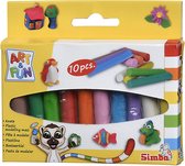 Dickie Toys Art & Fun Kleistaven materiaal - pottenbakken en boetseren - 10stuks