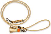 DWAM Dog with a Mission Dog Leash – Riem pour Chiens – Mini Chien – Puppy – Laisse pour Chiot – Or – Cuir – Taille Unique – 0 x 0,8 cm – Goldie