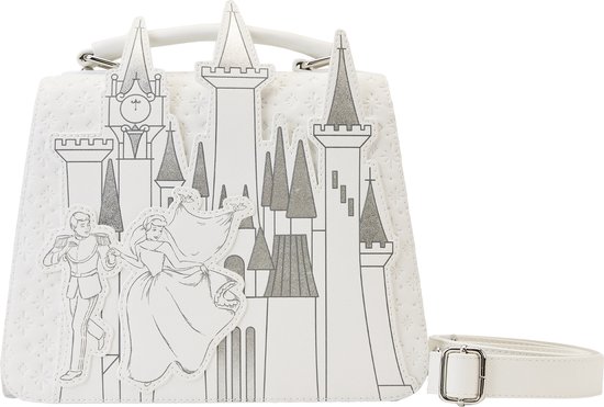 Disney Loungefly Crossbody Bag Cinderella Wedding Castle