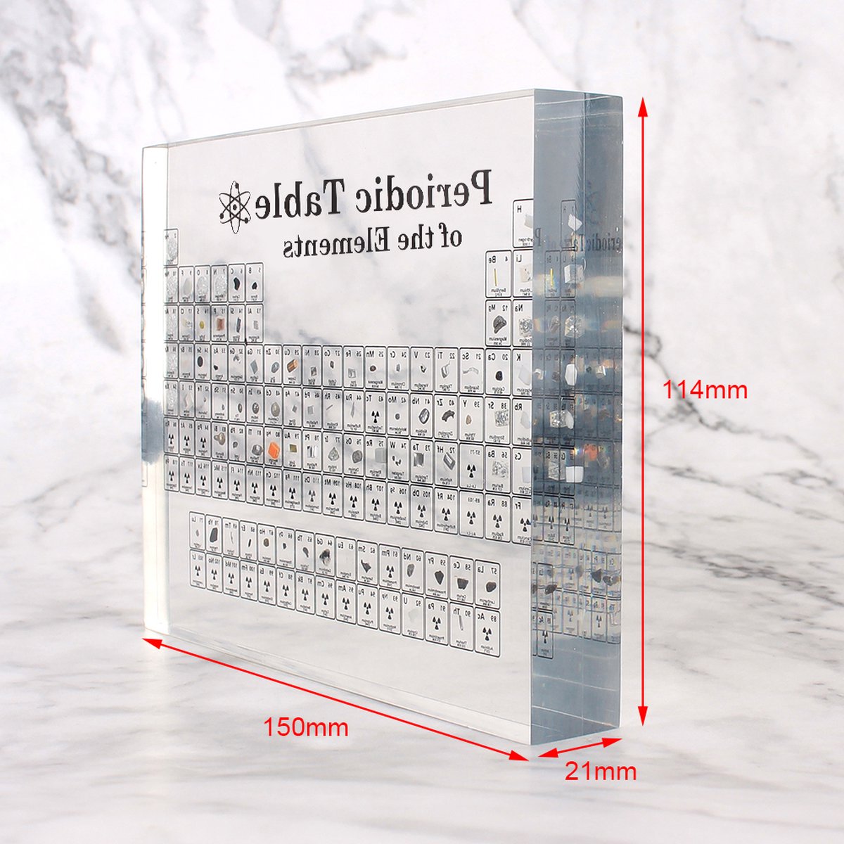 Faderr Elementen periodiek systeem poster wandmontage periodiek systeem van elementen alle 118 elementen periodiek systeem voor kantoren, scholen en huizen (zoals getoond