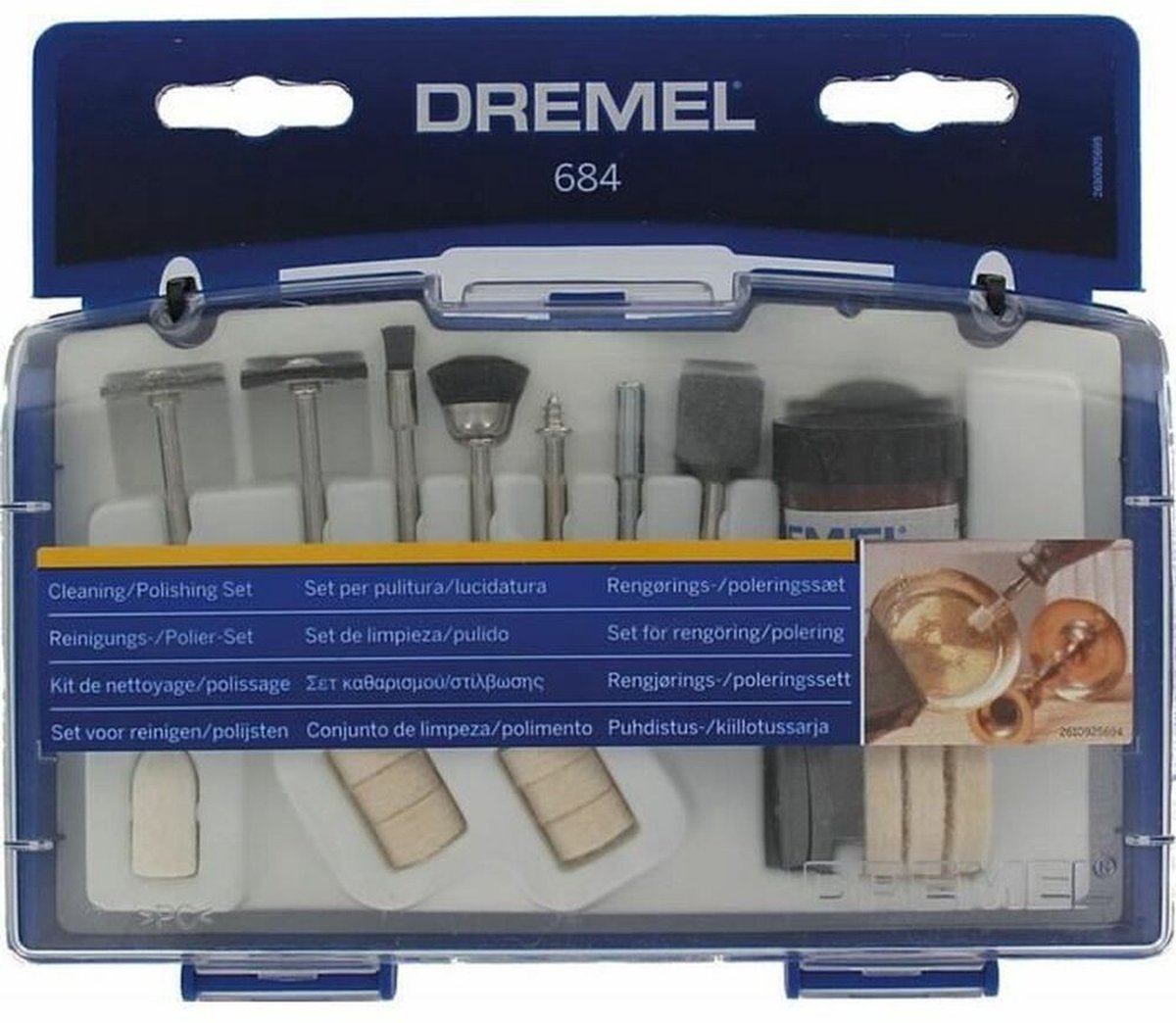 GEGNNS Staalwol, 5 stuks, 110 g, met schaar en handschoenen, 15 m, voor reinigen, poetsen, polijsten, plavuizen