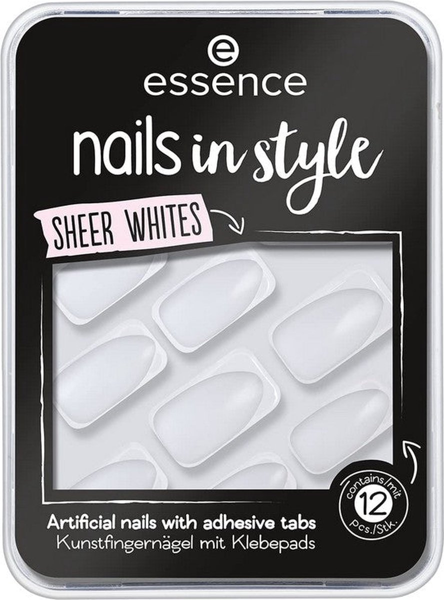 Goedkoopste False nails Essence Nails In Style 11-sheer whites 12 Units