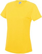 Dames sportshirt met korte mouwen 'Cool T' Sun Yellow - XS