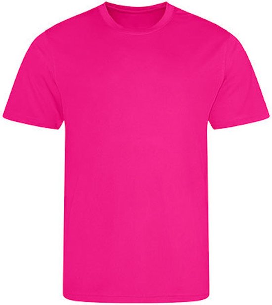 Vegan T-shirt met korte mouwen Cool T 'Hyper Pink' - XXL