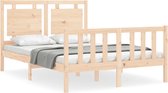 vidaXL - Bedframe - zonder - matras - massief - grenenhout - 140x200 - cm