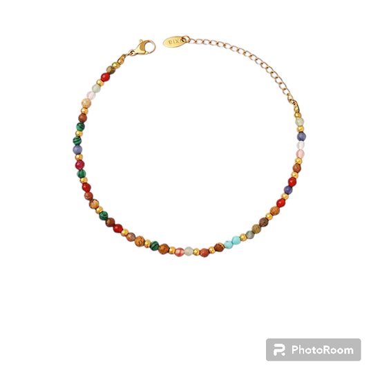 Bracelet Trésors de la Terre - Bracelet en pierres précieuses - Pierres précieuses & Minéraux - Bijoux de Yoga - Quartz - Labradorite - turquoise - Lapis Lazuli -