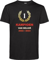 T-shirt Krans Kampioen 2023 | Antwerp FC artikelen | Kampioensshirt 2022/2023 | Antwerp Kampioen | Zwart | maat 4XL