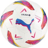 PUMA Orbita LaLiga 1 MS Unisex Voetbal - Wit/Multicolour - Maat 5