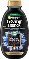 Garnier Loving Blends Magnetic Charcoal Zuiverende & Hydraterende Shampoo - Vette Hoofdhuid, Droge Lengtes - 300ml