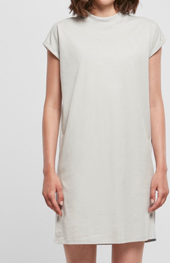 Super Oversized damesshirt 'Turtle Shoulder Dress' Light Asphalt - S