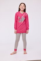 Pyjama Meisjes Woody Swinging Bird - Fuchsia