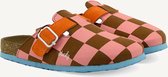 Sticky lemon Clogs kind - Kinder klompen - Willow brown + Flower pink - Maat 32