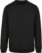 Basic Crewneck Sweater met ronde hals Black - L