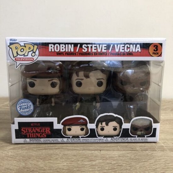 Funko Pop! 3-Pack: Stranger Things - Robin / Steve / Vecna Exclusive